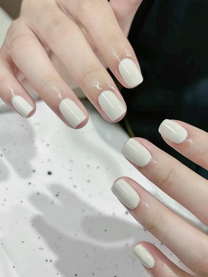 mẫu nail trơn nhẹ nhàng