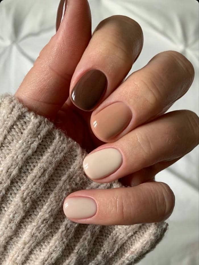 mẫu nail trơn tôn da