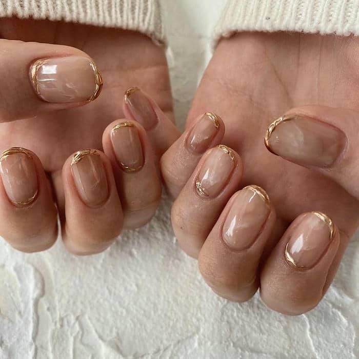 mẫu nail vân đá đơn giản