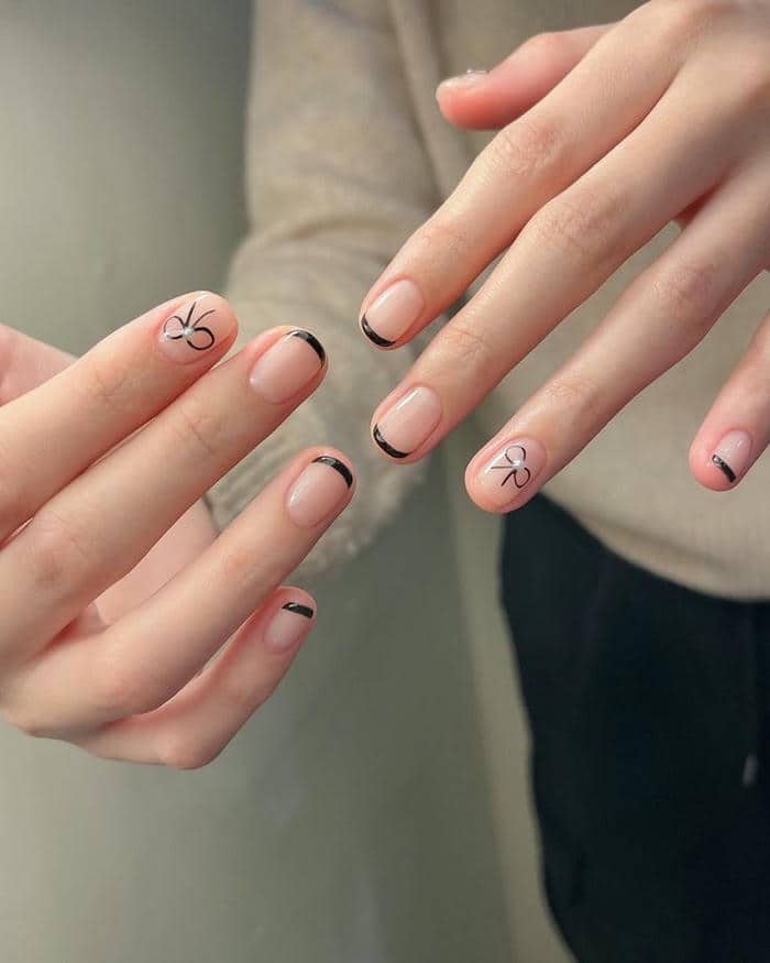 mẫu nail vẽ đầu móng