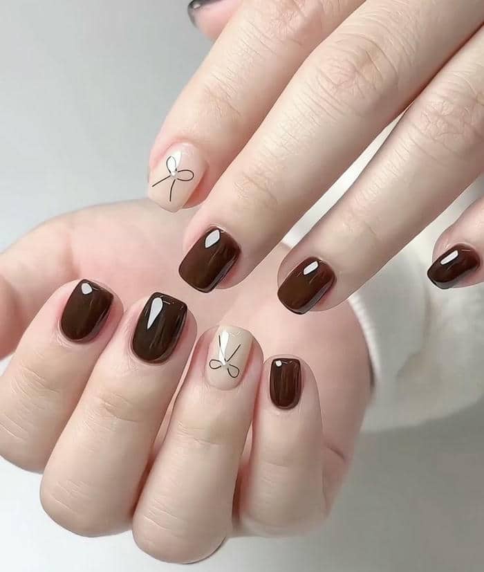mẫu nail vẽ đơn giản nhẹ nhàng