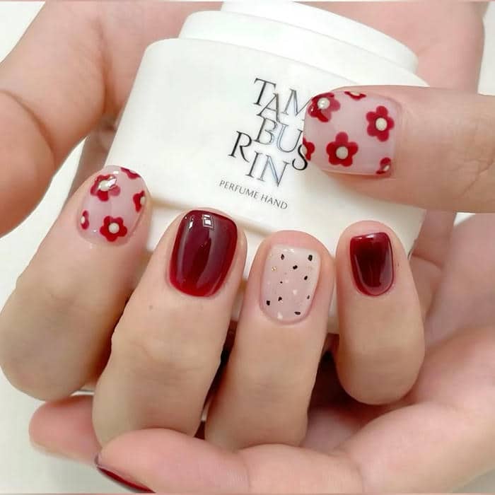 mẫu nail vẽ đơn giản