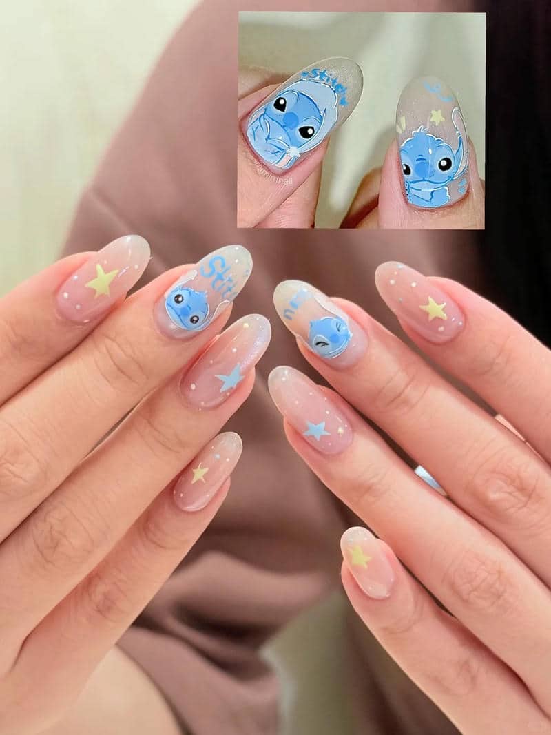 nail anime đơn giản