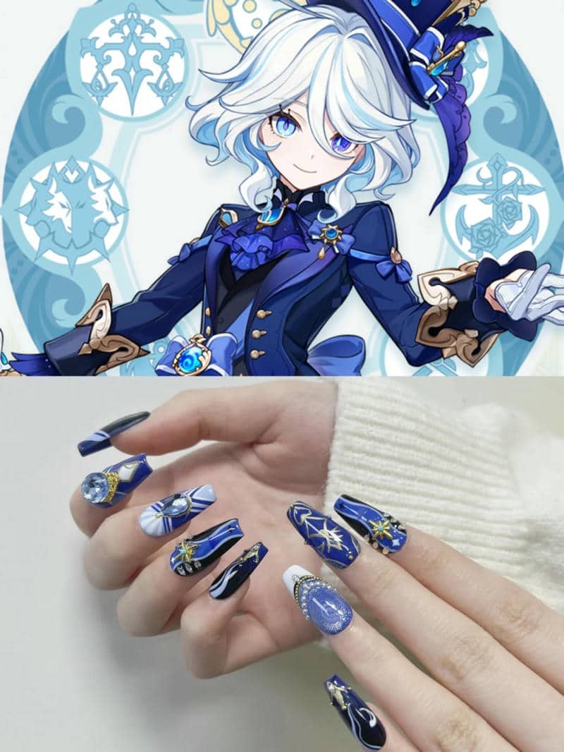nail anime xinh
