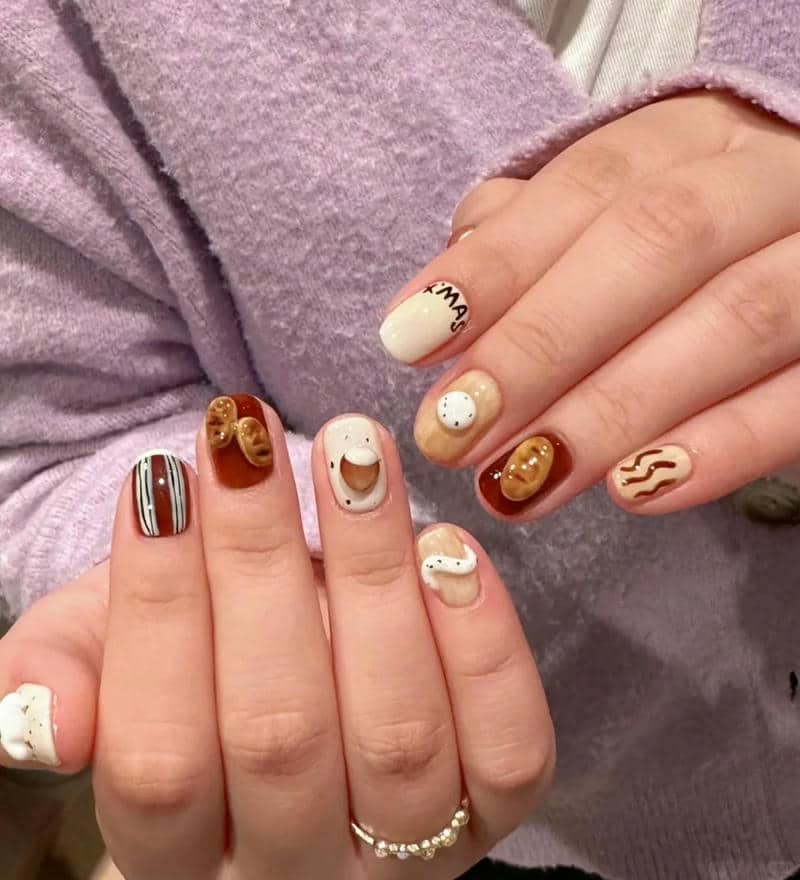 nail bánh bèo cho móng ngắn