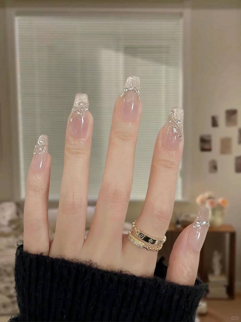 nail bánh bèo đơn giản, nhẹ nhàng