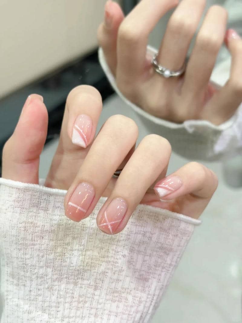 nail bánh bèo hồng thạch
