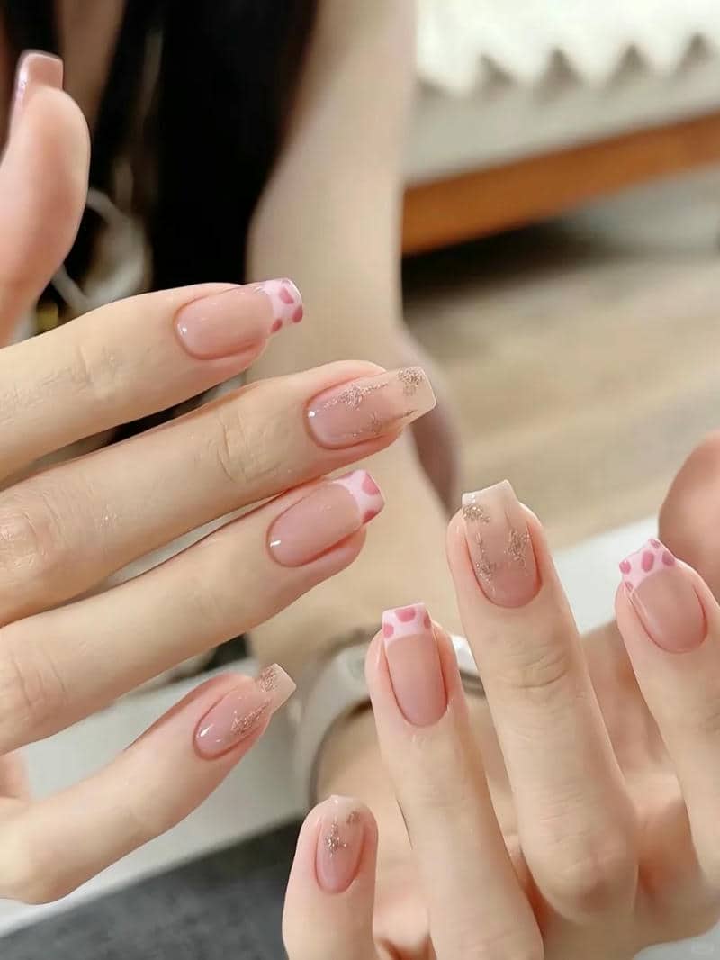 nail bánh bèo nhẹ nhàng, đơn giản
