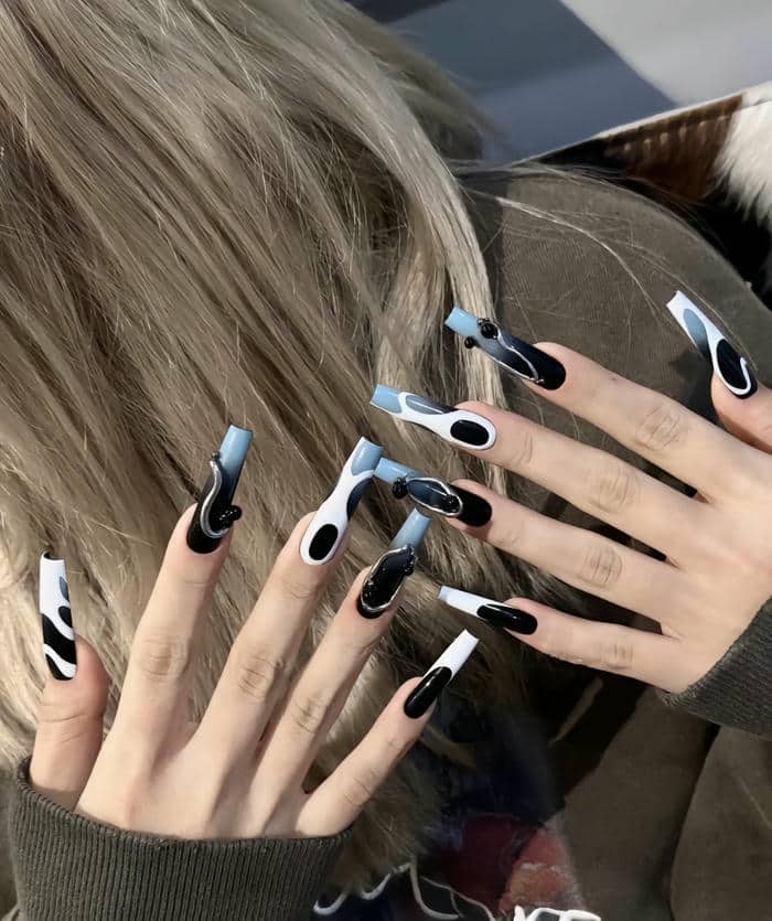 nail cá tính đơn giản