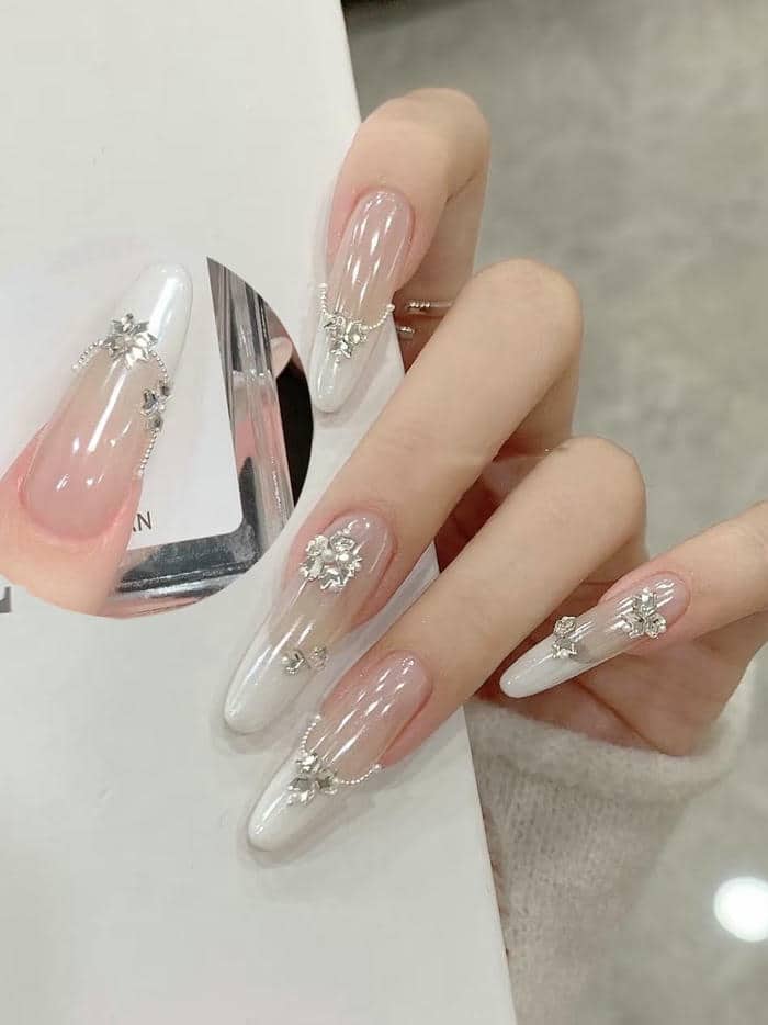 nail cô dâu đẹp, đơn giản