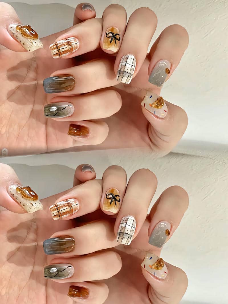 nail cô dâu hàn quốc