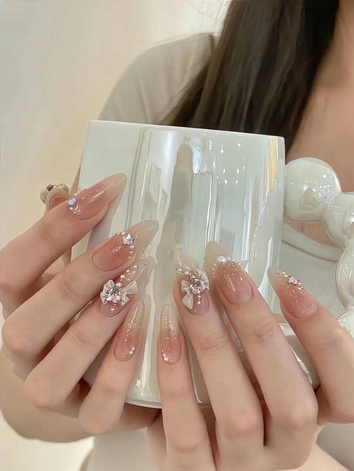 nail cô dâu hàn quốc