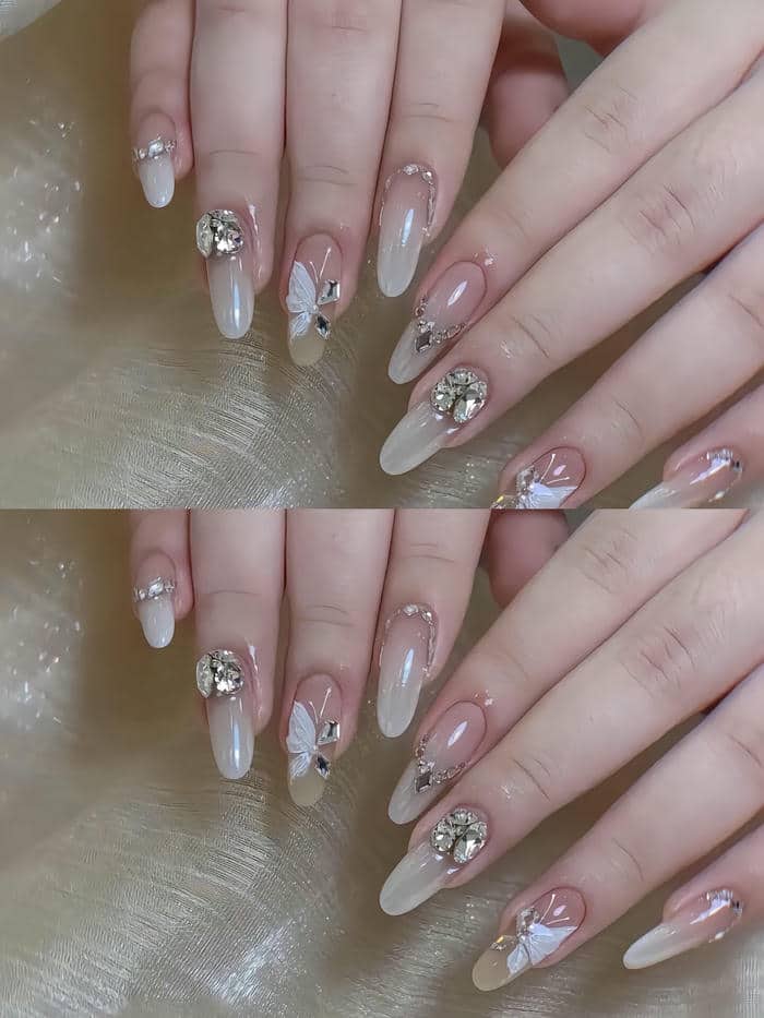 nail cô dâu sang chảnh