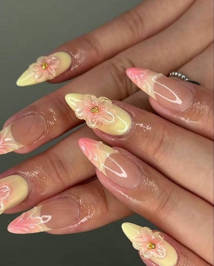 nail cute đi biển