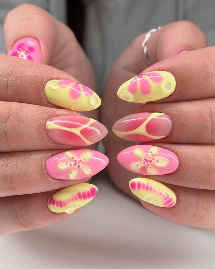 nail đắp bột đẹp