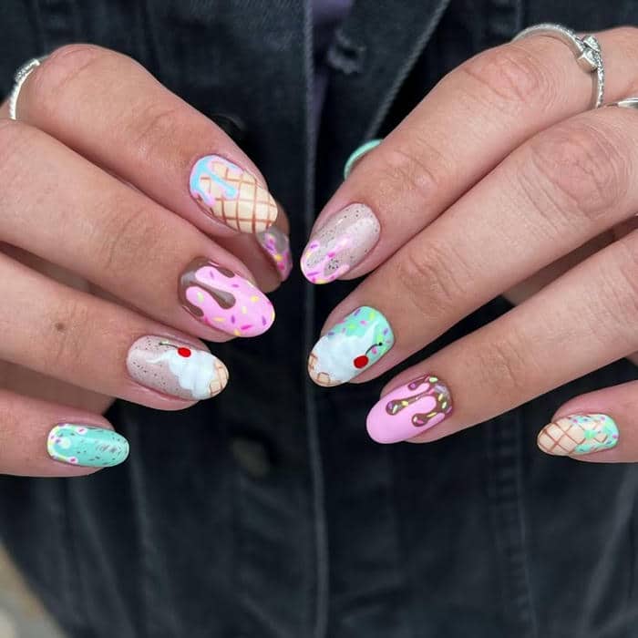 nail đắp bột