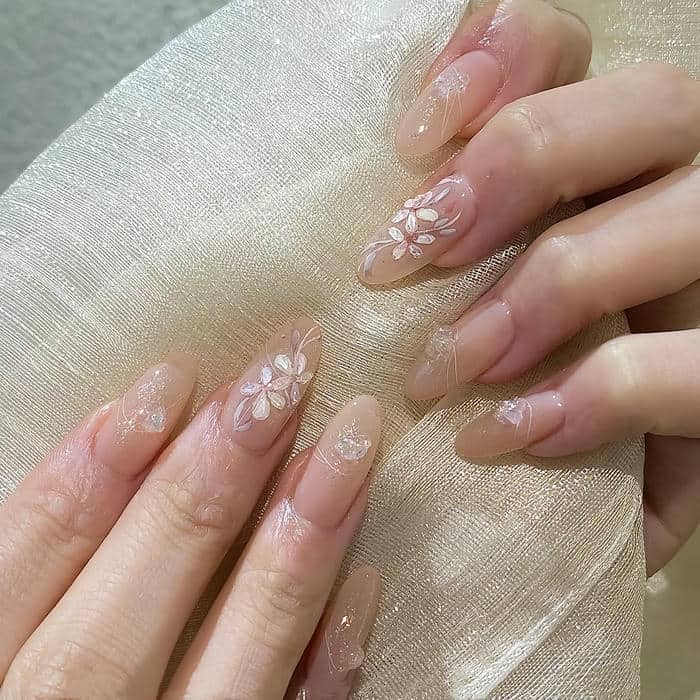 nail đẹp cho cô dâu chụp ảnh cưới