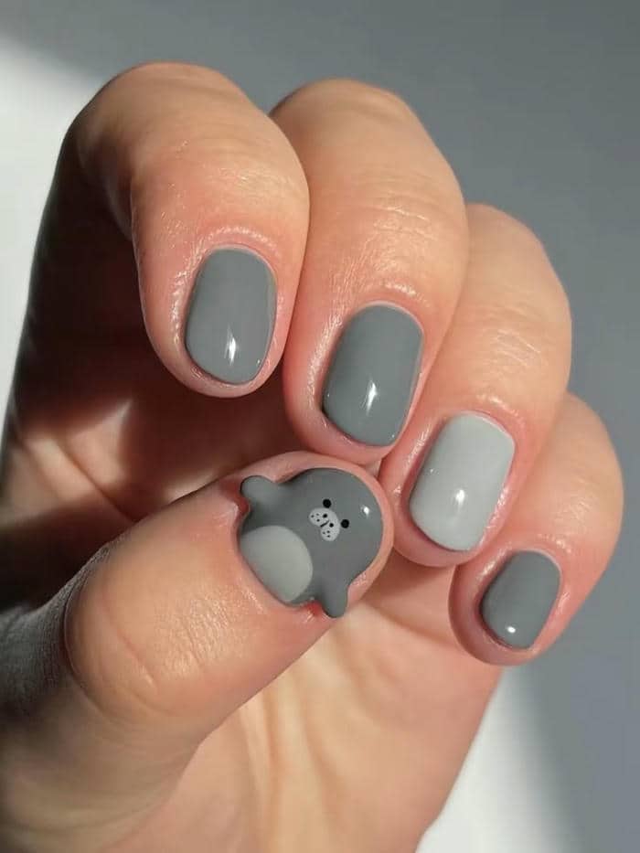 nail đi biển cute
