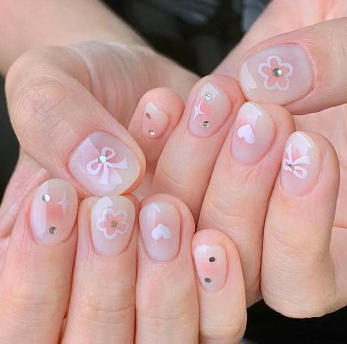 nail đơn giản nhẹ nhàng