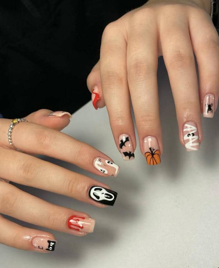 nail halloween đáng yêu