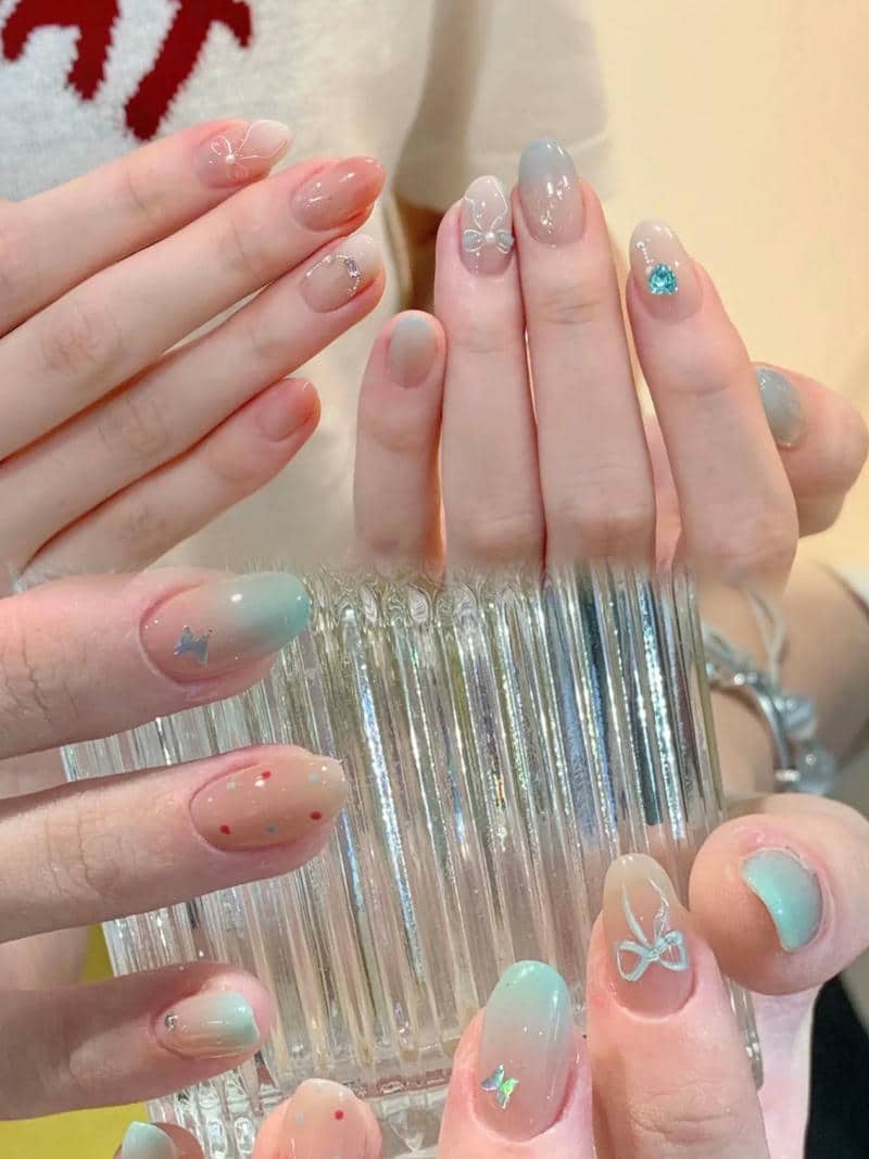 nail hàn quốc cute, đáng yêu
