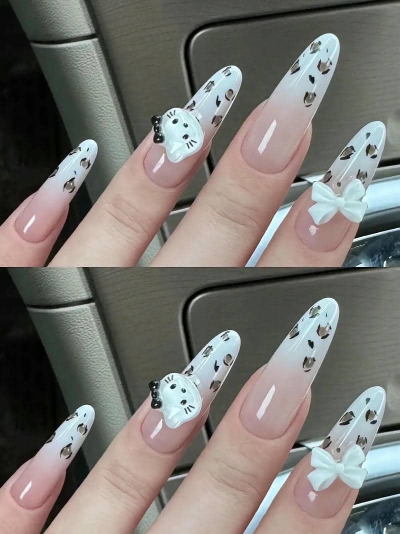 nail hello kitty cá tính