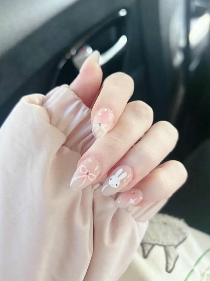 nail hình thỏ