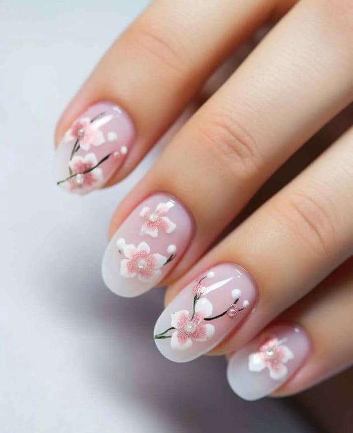 nail hoa anh đào