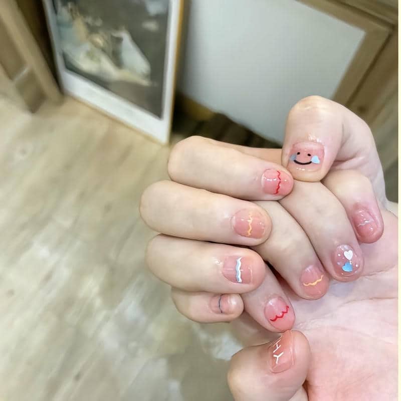nail học sinh đơn giản