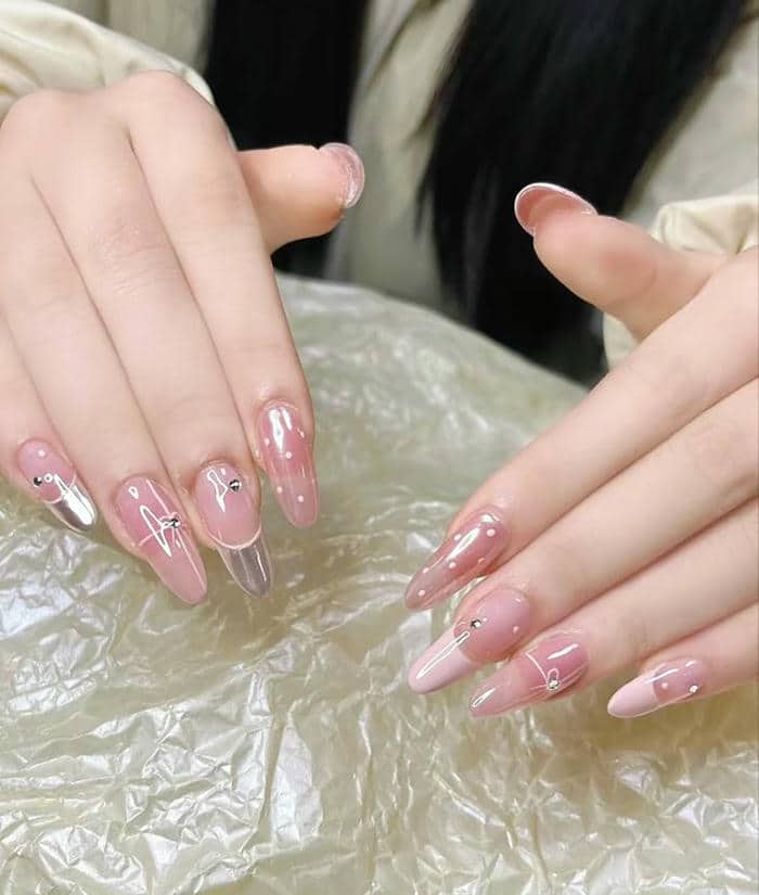 nail hồng nude