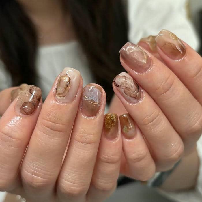 nail loang vân đá