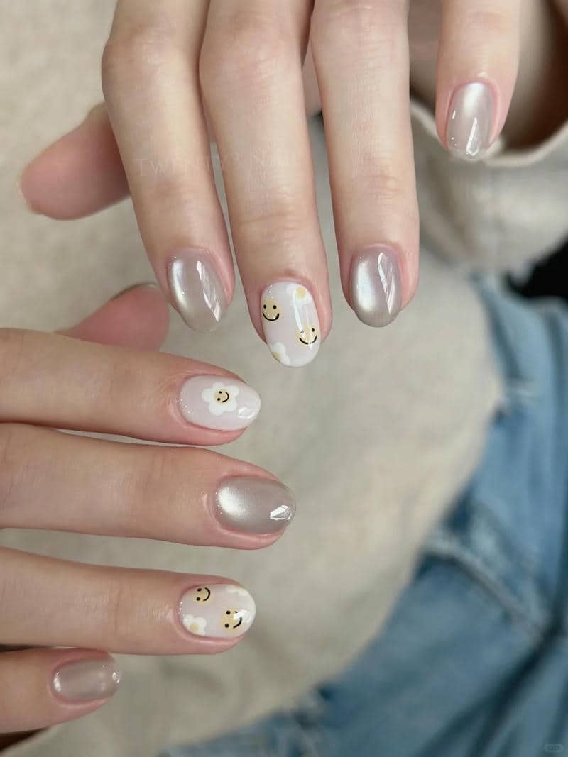nail mặt cười cute