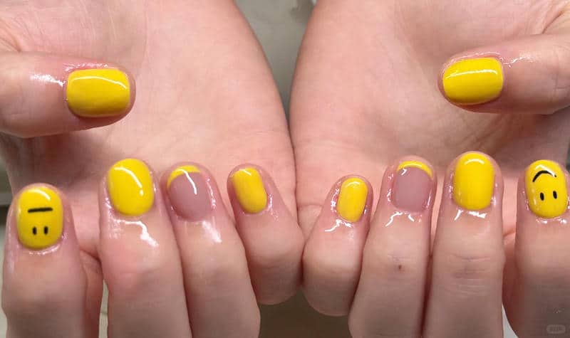 nail mặt cười đáng yêu