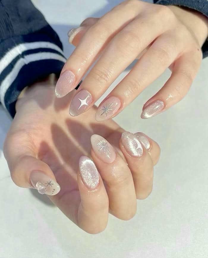 nail mắt mèo cho móng ngắn