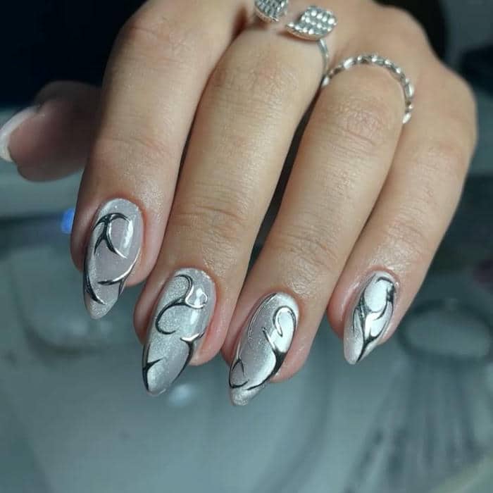 nail mắt mèo đơn giản, đẹp