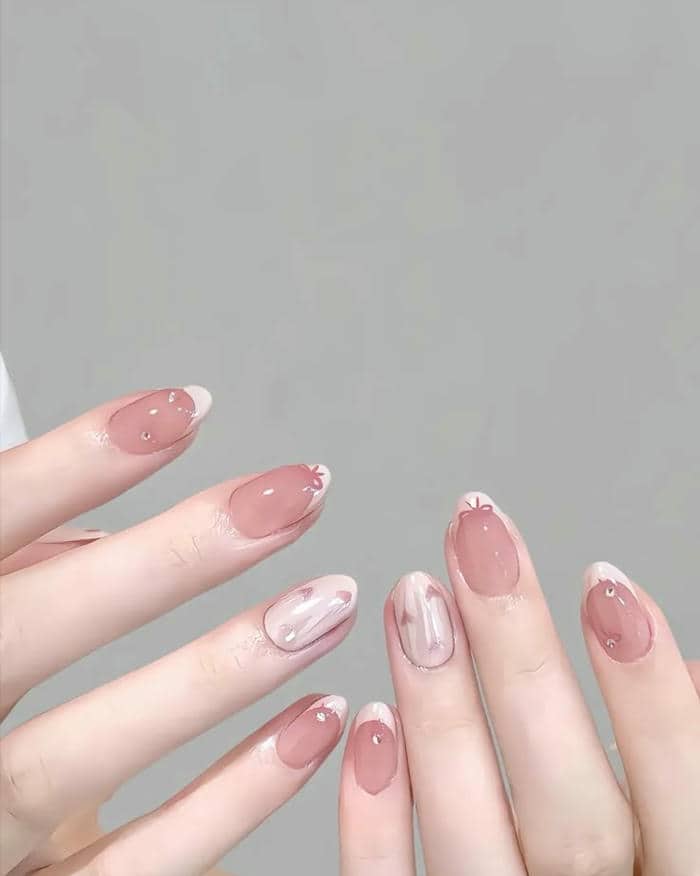 nail móng ngắn cute