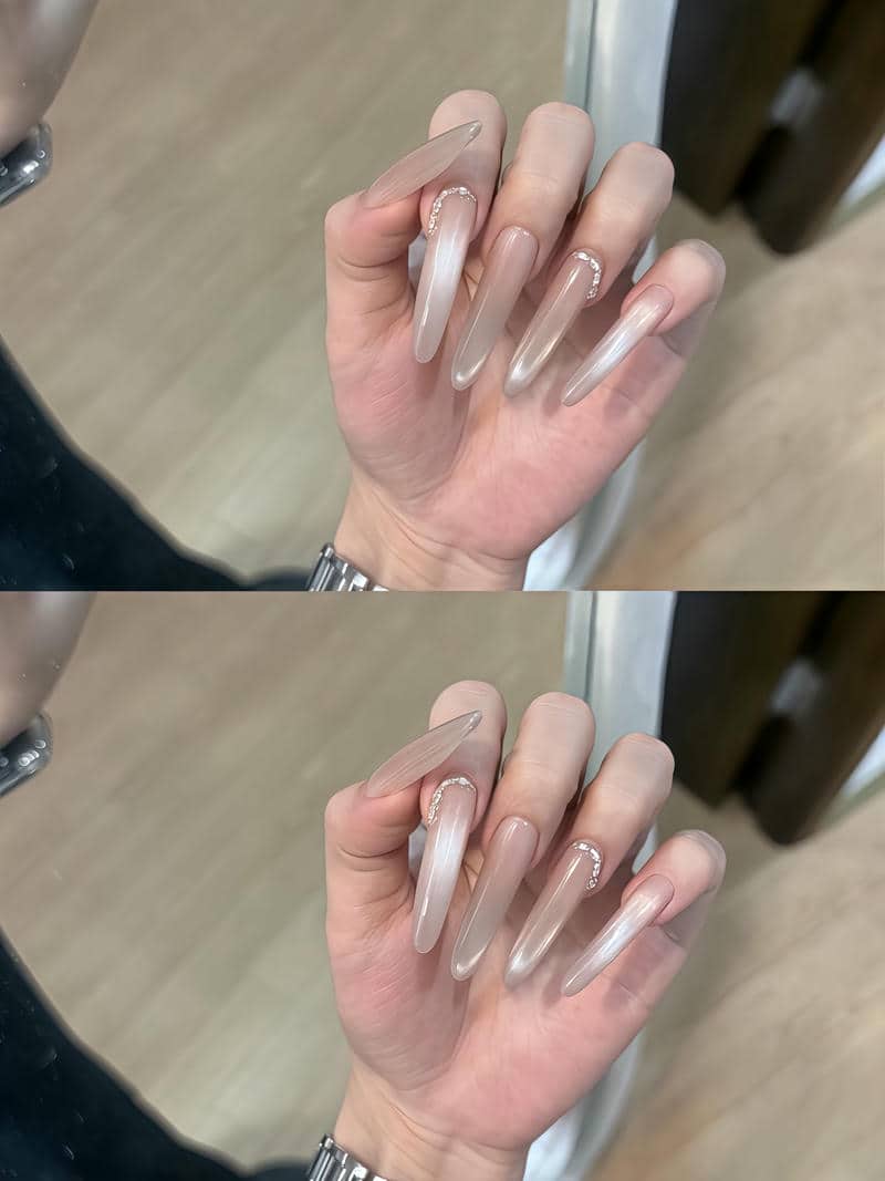 nail móng nhọn đơn giản