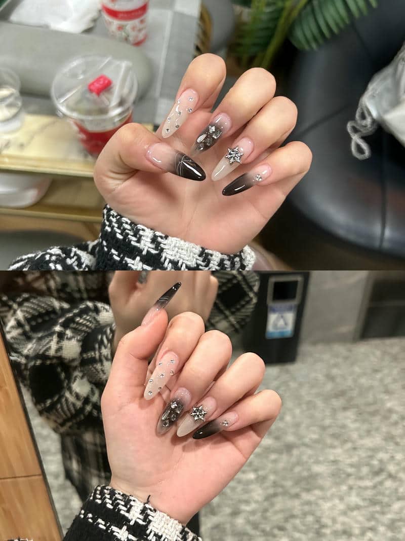 nail nhọn đen