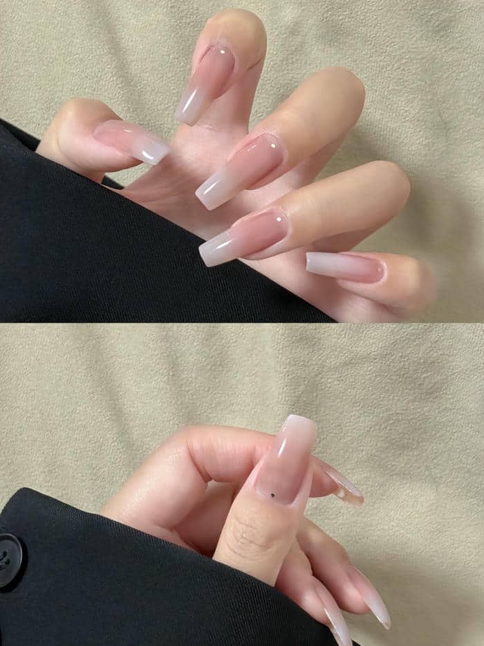 nail ombre đơn giản