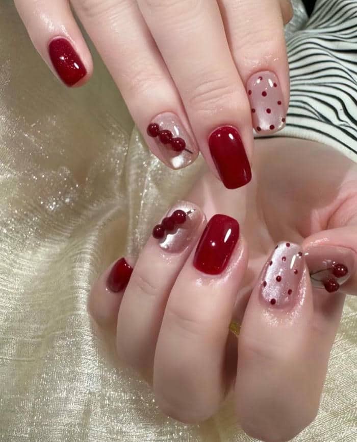 nail tết cho học sinh