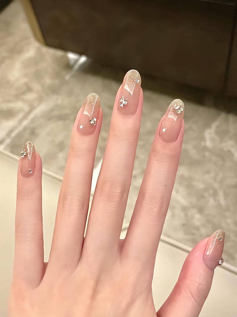 nail tết đơn giản