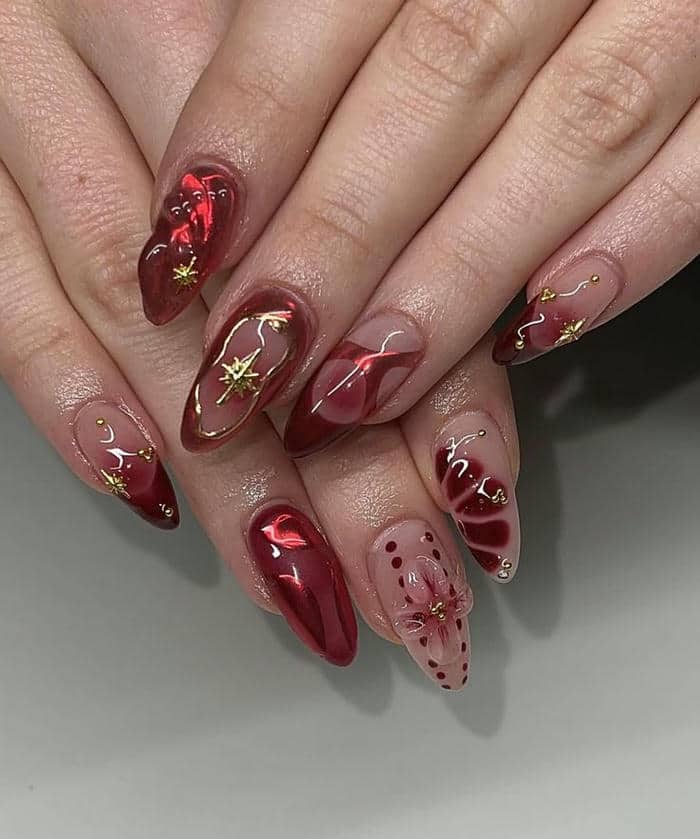 nail tết nhẹ nhàng