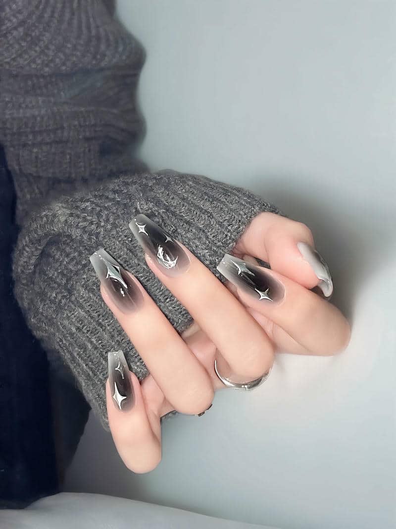 nail thạch đen