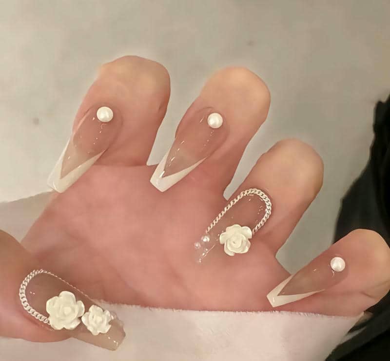 nail thạch trắng