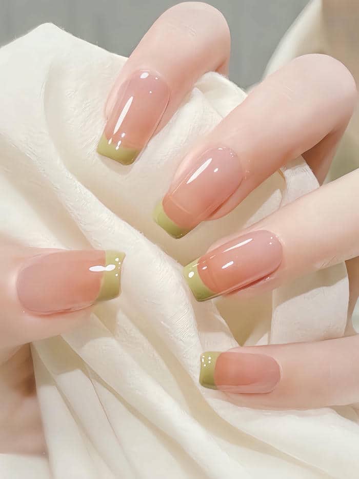 nail thạch xanh lá
