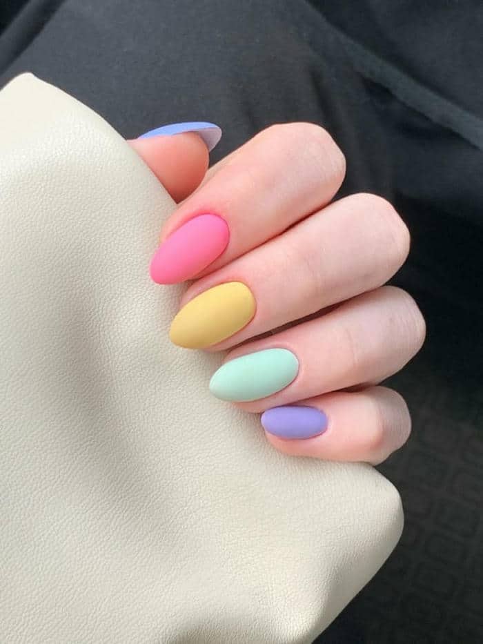 nail trơn nhiều màu