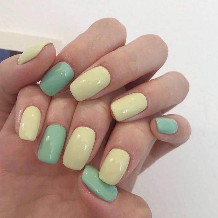 nail trơn xanh