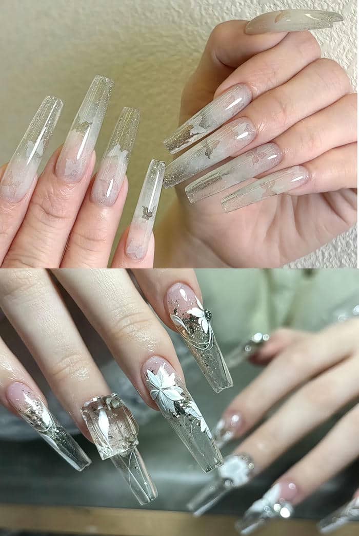 nail trong suốt