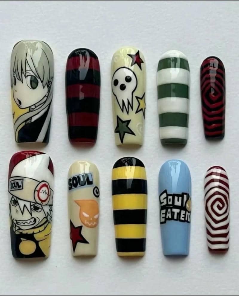 nail vẽ anime đẹp