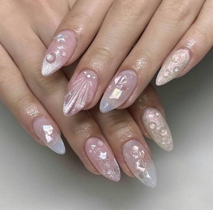 nail xà cừ đẹp
